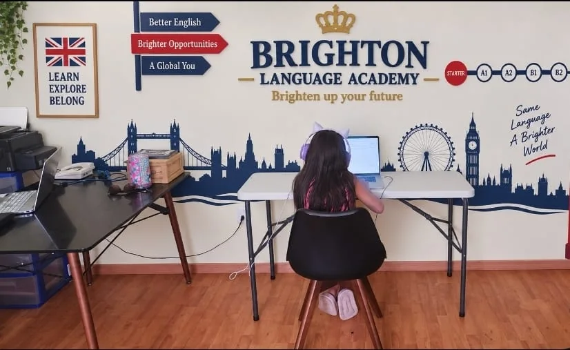Student learning English at Brighton Language Academy